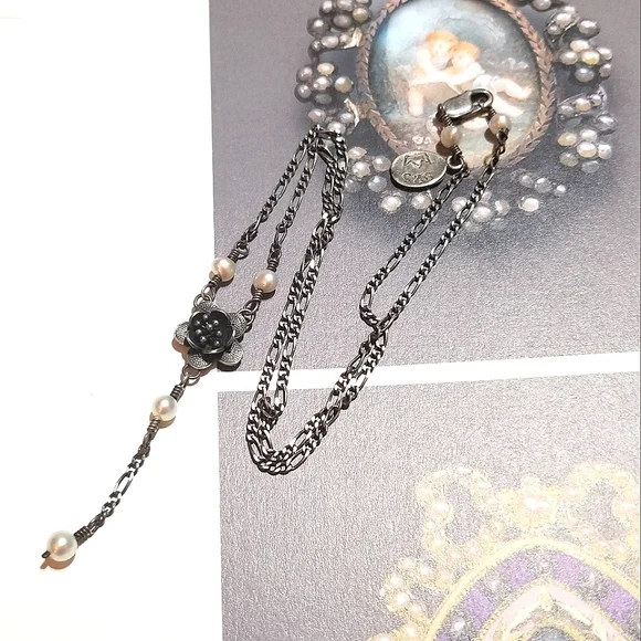 YVONE CHRISTA Sterling Pearl Necklace - Picture 7 of 7